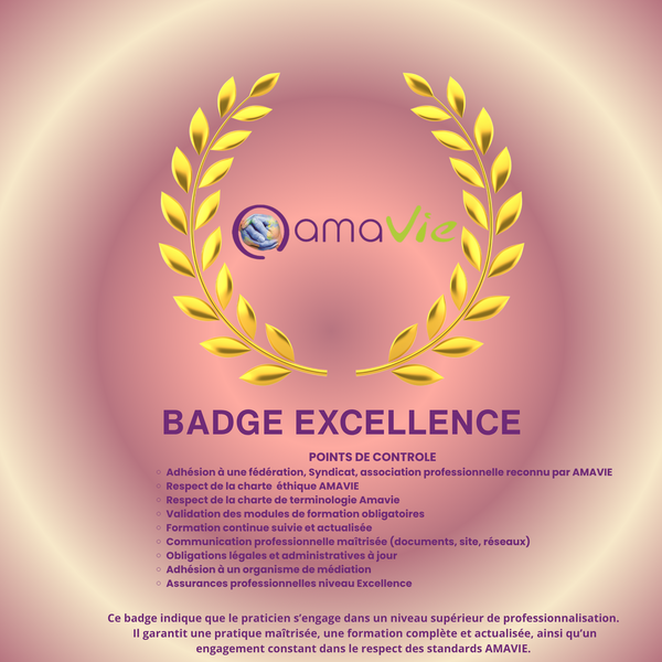 Badge Excellence AMAVIE